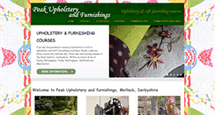 Desktop Screenshot of peakupholstery.co.uk